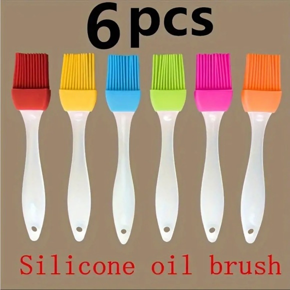 6 Piece Oil Cooking Brushes NWT - Picture 3 of 5